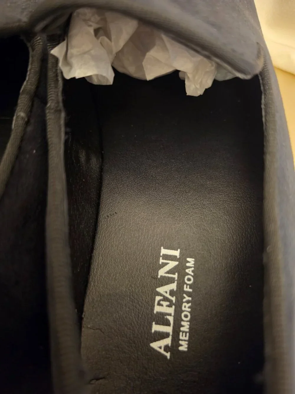 ALFANI Black Memory Foam Zion Round Toe Slip On Loafers Dress Shoes 8M